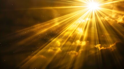 Naklejka premium High-quality stock PNG image of overlay sun rays light, yellow flare glow, transparent background, effects sunlight, lens flare, light leaks.