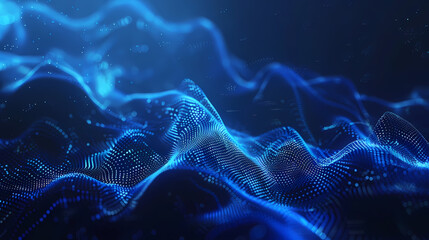 Abstract blue glowing background