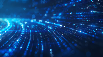 Abstract blue glowing background