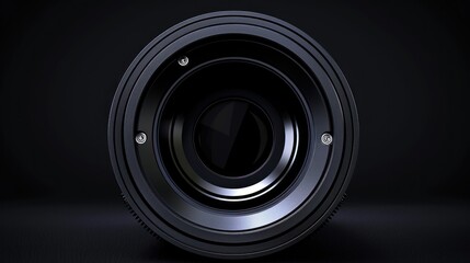 Close-Up of a Camera Lens