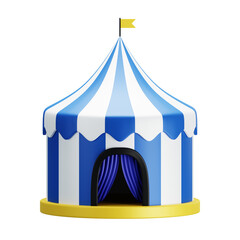 circus tent 3D illustration