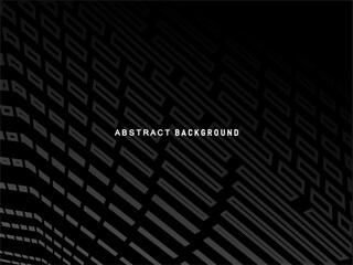 Abstract futuristic dark black background with modern design. Realistic 3d wallpaper with luxurious flowing lines. Elegant background for posters, websites, brochures, cards, banners, apps, etc.