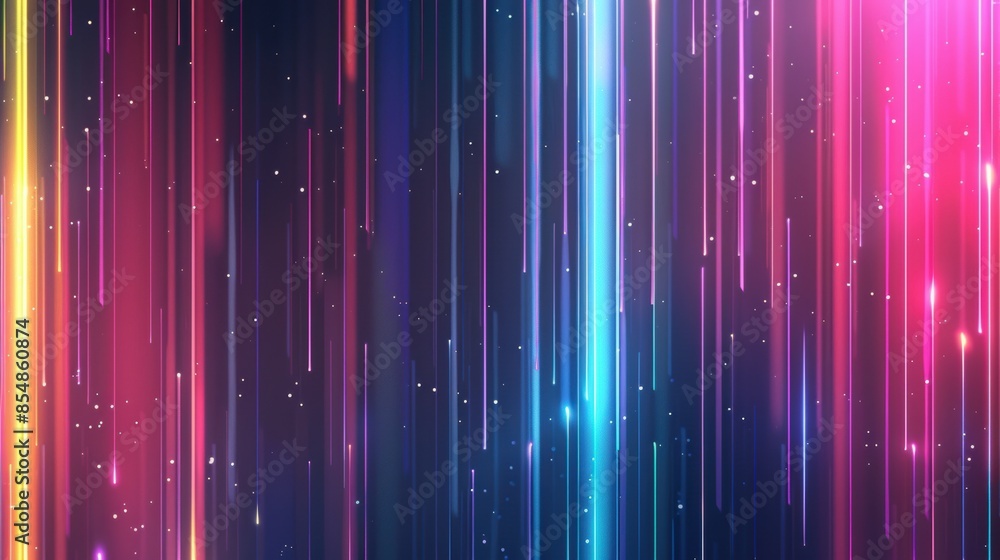 Wall mural a colorful, multi-colored, and multi-dimensional image with a lot of sparkles