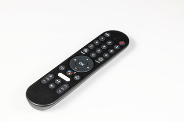 AV, Multimedia, Audio Remote control isolated on white background.