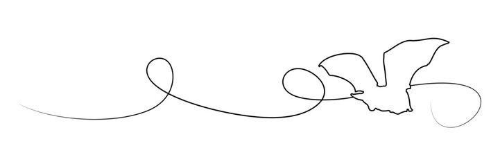 line art silhouette illustration  background bat for a halloween day