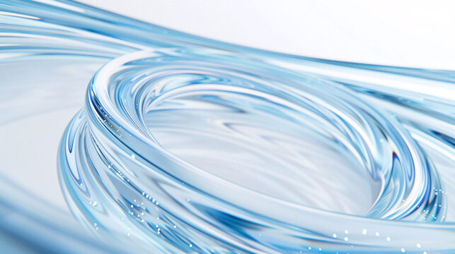 Abstract light three-dimensional luminous particles technology sense KV main visual background