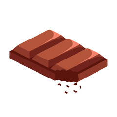 bite on the chocolate bar
