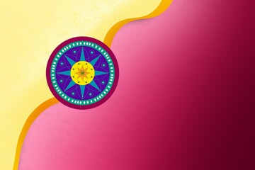 Rakhi Background Pink And Yellow- Indian Festival Background -  Background JPEG -  Happy raksha bandhan