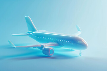 Fototapeta premium Leisure travel holiday summer concept, May Day golden week airplane travel plan concept illustration