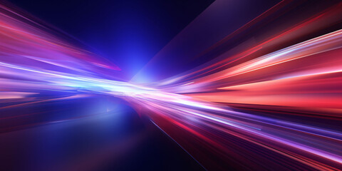 Abstract technology 3D glowing tunnel background, now sci-fi 3D space concept scene illustration