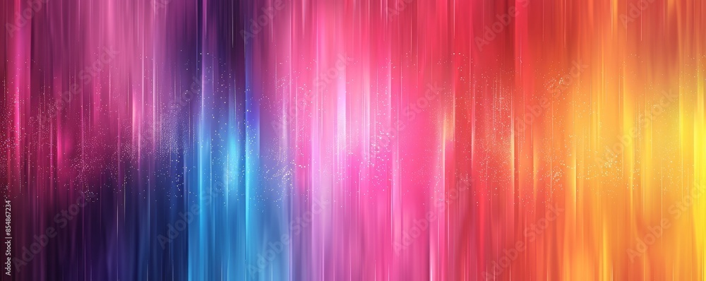 Poster colorful rainbow gradient background with glows and sparkles creating a vibrant abstract effect