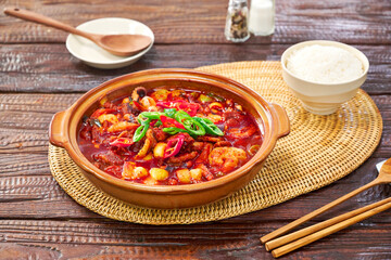 Korean Healthy Food. Korea Cuisine. Fresh Ingredients.