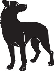 dog silhouette vector.