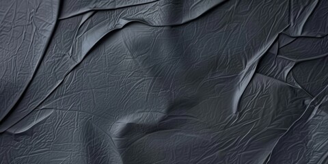 Fototapeta premium crumpled Wrinkled black Paper poster texture Background