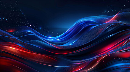 Future technology line particle background, technology particle line concept illustration PPT background