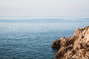 Beautiful view on the Mediterranean Sea. Monaco. Nature