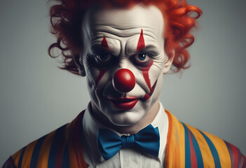 clown on minimal background