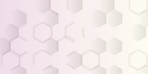 Abstract white background with hexagons. Abstract hexagon polygonal pattern background vector. seamless bright white Pattern with hexagons illustration of a honeycomb. Futuristic surface .