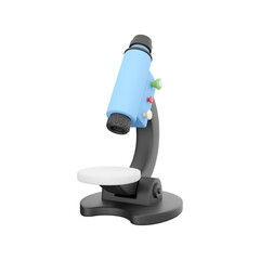 Icon of a microscope, symbolizing scientific research, discovery, and education, isolated on a white background.