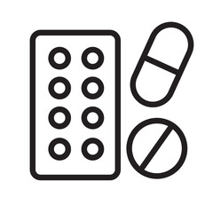 Addigtion Drug Line Icon