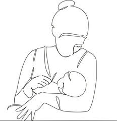 mom breastfeeds