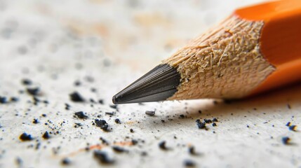 Macro Photography of Pencil and Paper