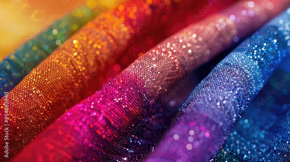 Aufkleber texture of artificial fabric with multiple colors