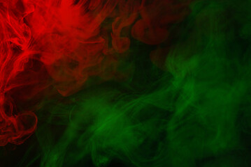 Red steam on a black background.