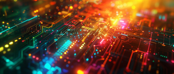 Obraz premium circuit, computer, board, technology, chip