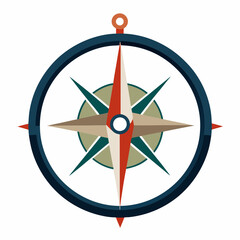 Old compass vector illustration 