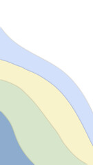 Blue green yellow pastel tone layer vector Illustration abstract background