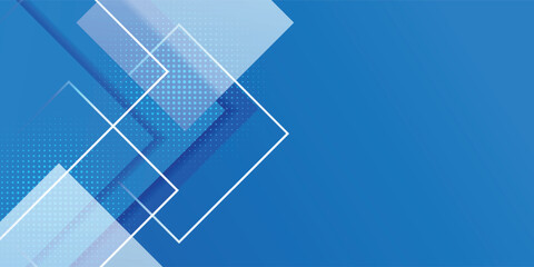 Modern business geometric background with blue polygons vector. Bright navy blue dynamic abstract vector background with diagonal lines. Light blue abstract background