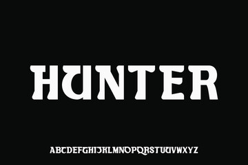 Display alphabet font vector suitable for headline, poster, banner and many more