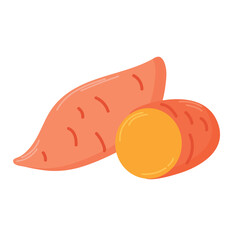 Yam icon clipart avatar logtotype isolated vector illustration