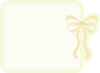 Ribbon Text Box Bow Quote Box Cute Frame Notes Background
