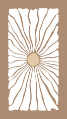 Brown background with white flower feel like autumn