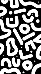 Black and white abstract background with geometric shapes