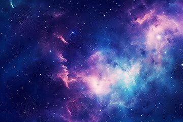 Fototapeta premium 3D rendering of beautiful universe in outer space, cosmic galaxy sci-fi space background