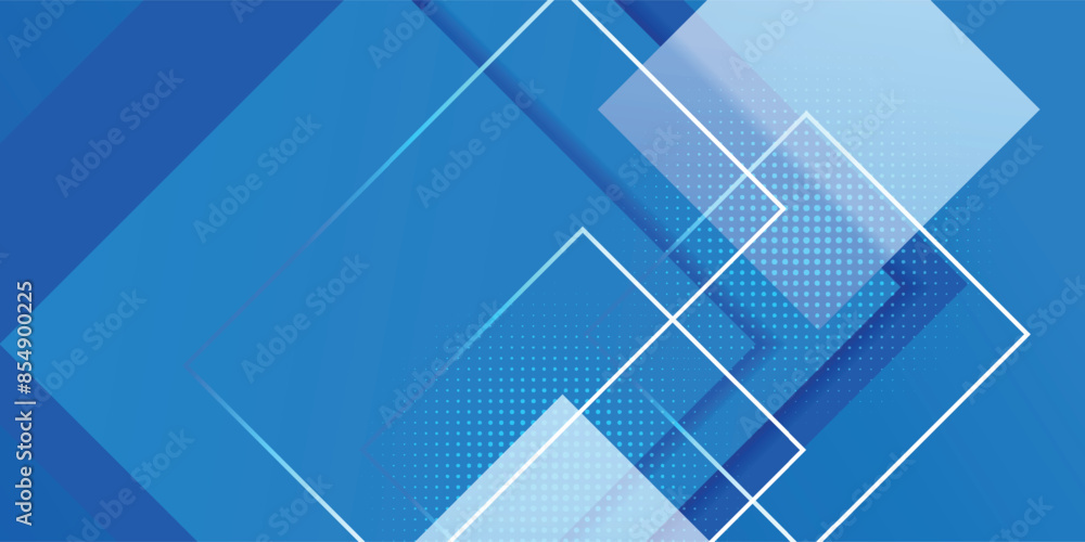 Aufkleber modern business geometric background with blue polygons vector. bright navy blue dynamic abstract ve