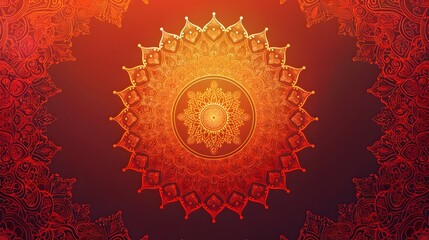 Intricate and Vibrant Mandala Artwork Evoking Spiritual Harmony and Meditative Serenity