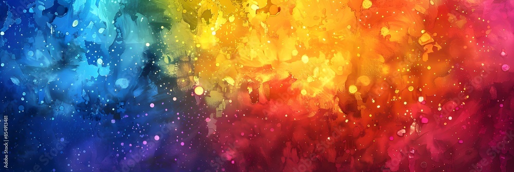 Aufkleber Mesmerizing Cosmic Explosion of Color and Light