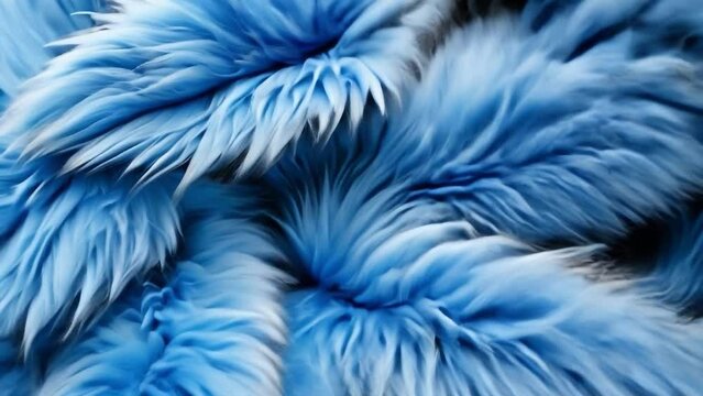 Blue fur texture pattern background