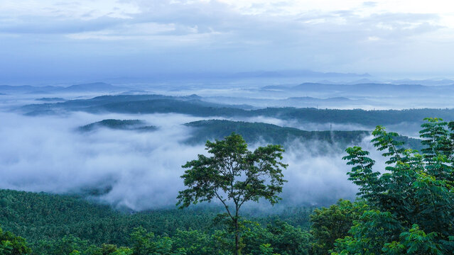Glimpses of Mini Ooty Malappuram Kerala, India. and evening sunset.