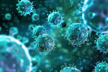 Medical disease research abstract concept background Generative Ai 