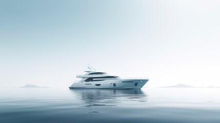 Fototapeta premium Luxury yacht on the water.