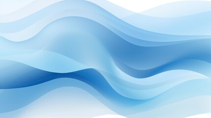 Fototapeta premium Abstract background with smooth lines in blue and white colors