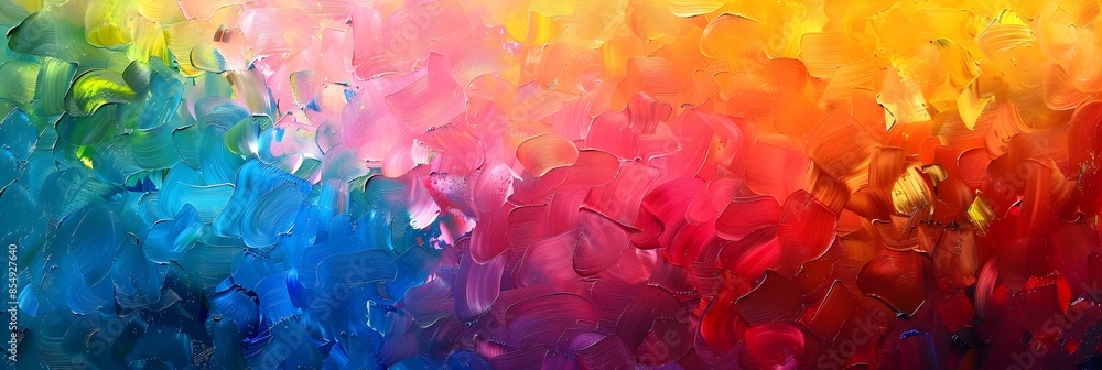 Poster vibrant chromatic explosion captivating abstract art of dynamic color harmony and emotional immersio