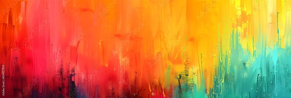 Poster vibrant chromatic odyssey an immersive abstract of color texture and emotion