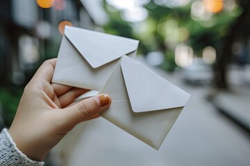 a laptop with an envelope and a letter coming out of it, visually appealing email marketing template