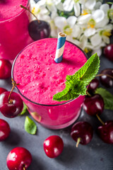 Cherry fruit smoothie